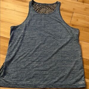 Lorna Jane Navy Tank Top with Mesh Detail
